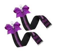 Alipis Porte-clés Ruban de Cheerleading « Épingle-moi » 2pcs pour Filles, Léger et Facile à Accrocher, en Tissu pour Paquet à Dos Lors Journée de Match