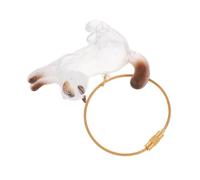 Alipis Porte-clés Souvenir Chat Boîte Transparente pour Poils, en Plastique | Fait Main, Forme de Chat Charmante, Contents Visibles, Facile à Nettoyer, pour Clés Auto et Souvenirs
