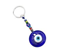 Alipis Porte-clés Suspendu Œil Turc Bleu en Alliage, Porte-clés Mignon Perles Bleu, Ornement Porte-clés Solide Apportant Chance et Protection, comme Pendentif ou Décoration