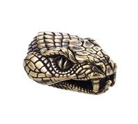 Alipis Porte-clés tête de serpent broche accessoires steampunk colliers et pendentifs pendentif charme pendentif pour la décoration de bricolage bijoux de serpent laiton Café