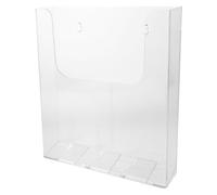 Alipis Porte-documents mural Porte-documents A4 en acrylique - Organiseur vertical avec pochettes transparentes pour de bureau, courrier, magazines et brochures