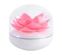 Alipis Porte-écouvillon Lotus Rose, Couvercle Détachable pour Salle de Bain | Rangement Propre pour Coton-tiges, Usage la Cuisine et Salle de Bain, Forme Lotus Décorative, Rose