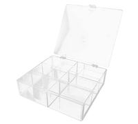 Alipis Porte-éponges De Maquillage en Acrylique - Récipient pour Cotons-tiges avec Couvercle pour Bureau