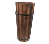 Alipis Porte-parapluie En Bois Avec Tube De Rangement Pour Cannes Design Moderne Et Pratique Pour La Maison