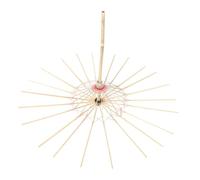 Alipis Porte-Parapluies Pliables en Papier Huilé pour Mariage Petits Supports Pliables Cadre De Remplacement Support Léger Grand Parapluie Squelette en Papier Huilé Bambou Beige