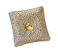 Alipis Porte-Parfum Métallique Carré Argenté, Brûleur D’Parfum en Bâtonnet, Support Plateau Inséré, Usage Domestique pour Salon, Chambre Et Bureau, Accessoire Décoration Intérieure Moderne