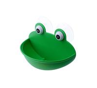 Alipis Porte-Savon Mural Vert à Ventouse Support Drainant Plastique Solide Forme Créative pour Salle De Bain Et Cuisine sans Perçage Anti-Glisse Facile à Nettoyer