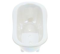 Alipis Porte-savonnette en Céramique Drainage Automatique, Support à Éponge Blanc Irisé, 1 Pièce, pour Lavabo et Salle de Bain, Accessoire Multifonctionnel pour Usage Domestique