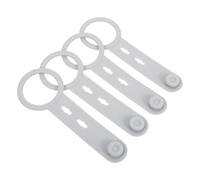 Alipis Porte-Serviettes sans Perçage en Silicone Gris Clair Lot de 4 set de Crochets Robustes Suspendus Cuisine et Salle de Bain Organiseur Mural Polyvalent pour Porte de Placard