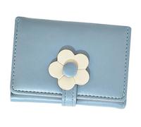 Alipis Portefeuille pour Fille en Cuir PU Motif Floral, Compact et Portable, Style Coréen Simple, pour Organiser Cartes et Monnaie la Maison Extérieur
