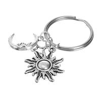 Alipis Portefeuille Soleil Étoile Lune Porte- Clés Porte- Clés en Acier Inoxydable Porte- Clés Suspendu Porte- Clés Porte- Clés pour à Main Breloque Sacs à Main Etiquettes