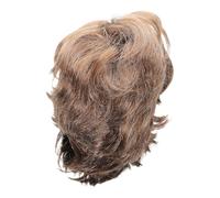 Alipis Postiche Bou Cosplay Cheveux Synthétiques Marron, Postiche à Usage Quotidien, Style Rock, Confortable et Réutilisable, pour Hommes, Fête et Divers Événements