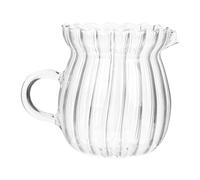 Alipis Pot à Lait Verre Transparent Multi Usage Cruche à Crème Délicate pour Restaurant et Maison Design Facile à Nettoyer