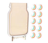 Alipis Pot de Récompense Arc-ciel avec Jetons pour Garçon Fille Tableau de Récompense Éducatif pour Comportement Positif Classe Maison Outil de Motivation et Suivi des Progrès