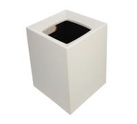 Alipis Poubelle sans Couvercle à Double pour Chambre Bac à Déchets Épais PP Seau à Ordures Simple et Beige Petit Modèle