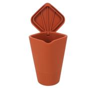 Alipis Poubelle Voiture Compacte Silicone avec Couvercle Étanche Bac à Déchets pour Suv Camion et Bureau Rangement et Hygiénique pour Déplacements et Navettes