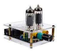 Alipis Préamplificateur à Tubes 6k4/6a2 Dc12-16v Préampli Stéréo HiFi pour Platine Vinyle Ampli Audio Tube Phono, Amplificateur à Lampes DIY pour Home Cinéma et Système Audio Maison
