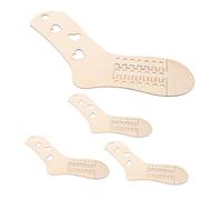 Alipis Présentoir à Chaussettes en Bois Réglable Télescopique Kit de 4 Mannequins de Pieds pour Blocage et Maintien de Forme Outil de Tricot pour Organisation et Présentation des
