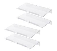 Alipis Présentoir à Chaussures Mural Transparent 4 Pièces Support D’Exposition pour Baskets et Talons Hauts Étagère Compacte pour Boutique et Magasin Organiseur Pratique pour