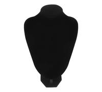 Alipis Présentoir à Colliers en Velours Noir Buste Tête Ajustable 29X20 CM Porte-Bijoux Stable pour Colliers et Pendentifs Support D’Exposition Bijoux Polyvalent pour Boutique et