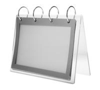 Alipis Présentoir à Menus Dépliables Support de Table, en Acrylique | Panneau Horizontal à Pages Multiples, Base Stable, Bords Polis, pour Cartes D’instruction et Listes