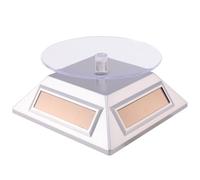 Alipis Présentoir Bijou Solaire Niveaux Rotatif Automatique pour Montres Colliers Bracelets et Téléphone Support Éco-énergétique à Panneau Solaire avec Rotation Réversible Organiseur