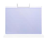 Alipis Présentoir de table transparent en plastique - Présentoir à menu horizontal à rabat avec 6 pochettes - Cadre double face pour la communication commerciale et le marketing de restaurants -