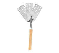 Alipis Presse À Steak Outil Pour Écraser Trous Grille Aliments Acier Flipper Dessus De Gâteau Poignée Plate Plaque De Cuisson Polyvalente Viande Hamburger Friture