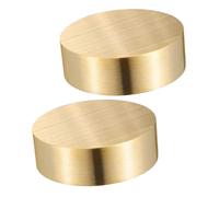 Alipis Presse-Papier en Laiton Rond 4 Cm, Lot de 2, Poids Lourd Stabilisateur pour Calligraphie Chinoise et Dessin, Accessoire Bureau et Maison pour Étudiants et Artistes