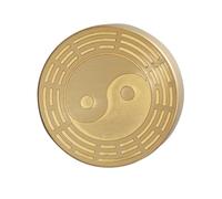 Alipis Presse-papiers Calligraphiques Ronds en Laiton Surface Lisse Et Coins Arrondis pour Dessin Sumi Et Peinture sur Papier De Grand Format