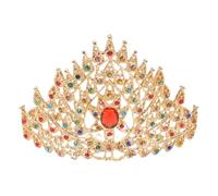 Alipis Princess Crown Comb Hairpin Lightweight Thai Bride Tiara Headdress With Rhinestones Ancient Asian Wedding Hair Accessories For Birthday Party And Festival