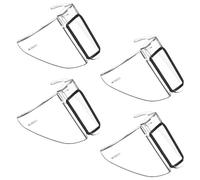 Alipis Protecteur de Lunettes PC Transparent 2 Paires de Feuilles Latérales de Protection Latérale pour Lunettes Résistant aux Chocs Adapté au Visage Protection Oculaire Confortable