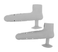 Alipis Protection Murale pour Poignée de Porte en Silicone Souple Lot de 2 Manchons Anti-Collision Gris Ventouse Couvre-Poignée de Porte Antidérapant pour Sécurité Domestique et