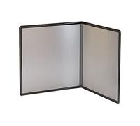 Alipis Protection Plaque de Cuisson en Acier Inoxydable Argenté Bords Arrondis, Antiadhésive et Facile à Nettoyer, Déflecteur D'huile Pliable Cuisine