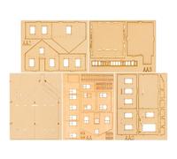 Alipis Puzzle Bois Éducatif Deux Scènes pour Garçon Fille Kit De Modélisation Mécanique Bois pour Développement des Compétences Et Apprentissage Créatif