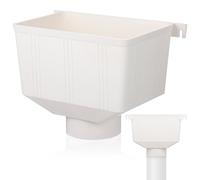 Alipis Raccord de Drainage de Pluviale PVC 75Mm, Crépine pour Gouttière, Accessoire D’Évacuation des Eaux Pluviales Adapté Collecteur de Récupération D’Eau de Pluie