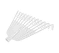 Alipis Râteau de Jardinage Multi-usages en PP Blanc Léger 12 Dents pour Ramassage de Feuilles, Foin et Grains Le Jardin ou Parterre de Fleurs
