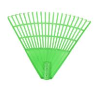 Alipis Râteau en Plastique Vert pour Jardinage 21 Dents, Outil Léger pour Désherbage et Ratisser Les Feuilles Le Jardin