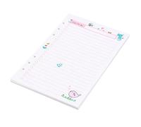 Alipis Recharges de Papier A5 à 6 Trous pour Planner Notepad, Papier Blanc Lisse, 2pcs 45 Feuilles Chacune, pour Écriture Fluide et Usage Quotidien