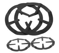Alipis Réducteur de Brûleur en Acier Inoxydable 4 Pièces pour Cuisinière à Gaz Anneaux de Support pour Chauffage Rapide Anneau Noir des Petits Ustensiles pour Plaque de Cuisson