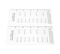 Alipis Règle à Aiguille en Acrylique Transparente, Lot de 2, Outil de Mesure Rapide pour Tricot et Crochet, Jauge de Maille Précise pour Couture et Accessoires de Tricot, Portable