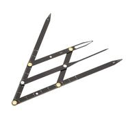 Alipis Règle à Sourcils Coulissante En Acier Inoxydable Taille Réglable Outil De Mesure Précision Pour Maquillage Professionnel Usage Quotidien Noire