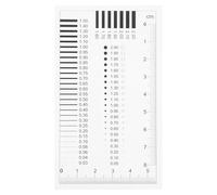Alipis Règle de Mesure de Largeur de Rayures et Fissures, Outil de Mesure Ponctuelle Haute Précision, Tableau Gradué Visible pour Inspection Industrielle et Analyse des Défauts