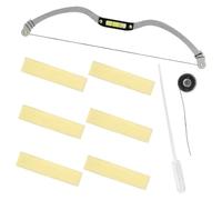 Alipis Règle de Mesure pour Sourcils Outil de Traçage Arc Correcteur de Sourcils Mesureur Traceur