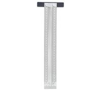 Alipis Règle de Traçage en Acier Inoxydable 300 Mm Forme T Trous de Marquage, Équerre de Menuisier Précise pour Positionnement et Mesure, Outil Portable pour Travail du Bois et