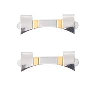 Alipis Remplacement du Maillon de Montre en Acier Inoxydable Argenté Facile à Installer pour Bracelet Montre DIY et Usage Professionnel 1 Paire de Pièces de Liaison