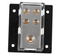 Alipis Répartiteur de Puissance pour Ampli Voiture Sorties Bornier avec Porte-fusible Bloc Distribution Audio Auto Compatible Installation Facile et Transmission Stable