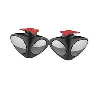 Alipis Rétroviseurs Ajustables à 360 Degrés Verre Noir pour Voiture 2pcs Angle Mort Conduite Sécurisée Élimination des Angles Morts