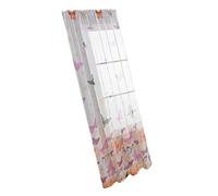 Alipis Rideau Semi-Transparent Motif 100x250 Cm en Polyester Léger Filtrant Lumière Et Préservant Intimité pour Chambre Salon Pièce à Vivre Unité Simple