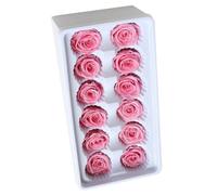 Alipis Rose Fleur Préservée 12pcs Boîte, Décoration de Mariage et Présent | Fleur Immortelle, Usage Fête et Table Maison, Style Exquis, Lot 12 Pièces pour Décorateurs et Mariages
